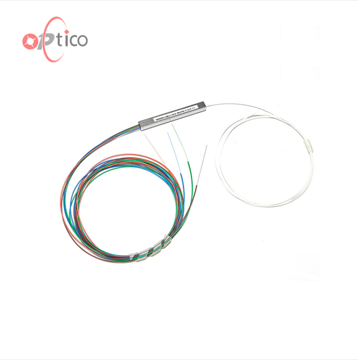 1x6 ベアファイバータイプ PLC スプリッター